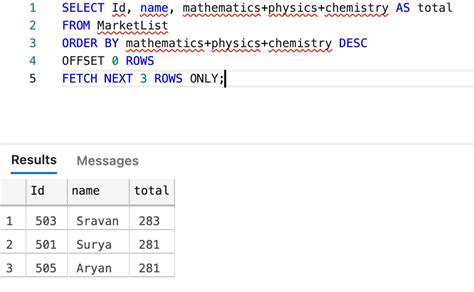 oracle sql fetch first 10 rows.